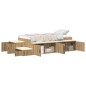 vidaXL Rete di stoccaggio Artisan Oak 90x190 cm vidaXL Rete di stoccaggio Artisan Oak 90x190 cm