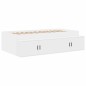 vidaXL Struttura del Letto con Deposito Bianco 75x190 cm vidaXL Struttura del Letto con Deposito Bianco 75x190 cm