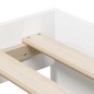 vidaXL Struttura del Letto con Deposito Bianco 75x190 cm vidaXL Struttura del Letto con Deposito Bianco 75x190 cm