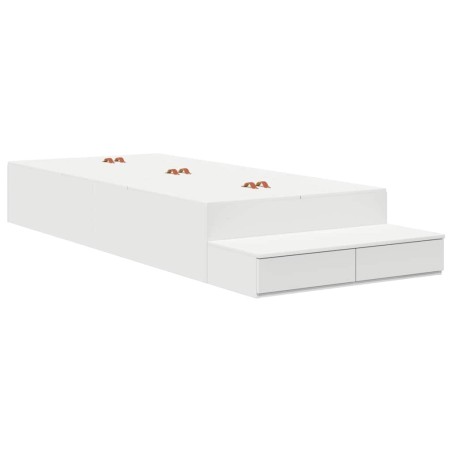 vidaXL Struttura Letto con Contenitore Bianca 80x200 cm