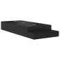 vidaXL Struttura letto con contenitore in quercia nera 80x200 cm