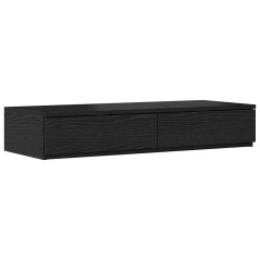vidaXL Struttura letto con contenitore in quercia nera 80x200 cm