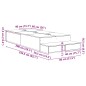 vidaXL Struttura letto con contenitore in quercia nera 80x200 cm