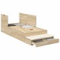 vidaXL Struttura letto con contenitore in rovere Sonoma 80x200 cm