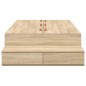 vidaXL Struttura letto con contenitore in rovere Sonoma 80x200 cm