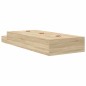 vidaXL Struttura letto con contenitore in rovere Sonoma 80x200 cm
