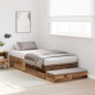 vidaXL Struttura Letto Storage Legno Vecchio 80x200 cm vidaXL Struttura Letto Storage Legno Vecchio 80x200 cm
