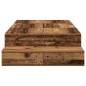 vidaXL Struttura Letto Storage Legno Vecchio 80x200 cm vidaXL Struttura Letto Storage Legno Vecchio 80x200 cm
