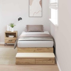 vidaXL Struttura Letto Quercia Artigianale 80x200 cm