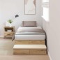 vidaXL Struttura Letto Quercia Artigianale 80x200 cm