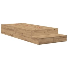 vidaXL Struttura Letto Quercia Artigianale 80x200 cm