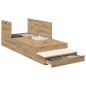 vidaXL Struttura Letto Quercia Artigianale 80x200 cm