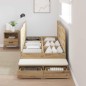 vidaXL Struttura Letto Quercia Artigianale 80x200 cm