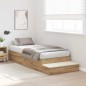 vidaXL Struttura Letto Quercia Artigianale 80x200 cm