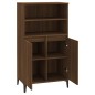 Credenza Rovere Marrone 60x36x110 cm in Legno Multistrato Credenza Rovere Marrone 60x36x110 cm in Legno Multistrato