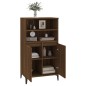 Credenza Rovere Marrone 60x36x110 cm in Legno Multistrato Credenza Rovere Marrone 60x36x110 cm in Legno Multistrato