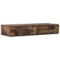 vidaXL Struttura letto contenitore Quercia affumicata 100x200 cm