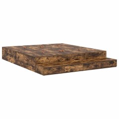 vidaXL Letto Rovere Affumicato 200x200 cm