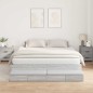 vidaXL Struttura Letto Grigio Sonoma 200x200 cm vidaXL Struttura Letto Grigio Sonoma 200x200 cm