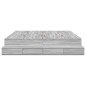 vidaXL Struttura Letto Grigio Sonoma 200x200 cm vidaXL Struttura Letto Grigio Sonoma 200x200 cm