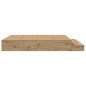 vidaXL Struttura letto con contenitore Rovere Artigianale 200x200 cm