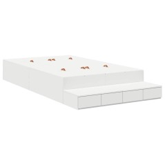 vidaXL Struttura Letto contenitore Bianco 120x200 cm