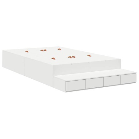 vidaXL Struttura Letto contenitore Bianco 120x200 cm