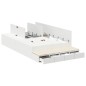 vidaXL Struttura Letto contenitore Bianco 120x200 cm