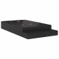 vidaXL Struttura letto Rovere Nero 120x200 cm vidaXL Struttura letto Rovere Nero 120x200 cm