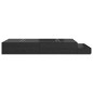 vidaXL Struttura letto Rovere Nero 120x200 cm vidaXL Struttura letto Rovere Nero 120x200 cm