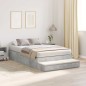vidaXL Struttura Letto Grigio cemento 120x200 cm vidaXL Struttura Letto Grigio cemento 120x200 cm