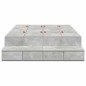 vidaXL Struttura Letto Grigio cemento 120x200 cm vidaXL Struttura Letto Grigio cemento 120x200 cm