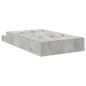 vidaXL Struttura Letto Grigio cemento 120x200 cm vidaXL Struttura Letto Grigio cemento 120x200 cm