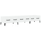 Mobile Porta TV Bianco Lucido 150x34,5x30 cm Legno Multistrato Mobile Porta TV Bianco Lucido 150x34,5x30 cm Legno Multistrato