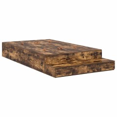 vidaXL Struttura letto rovere affumicato 120x200 cm