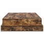 vidaXL Struttura letto rovere affumicato 120x200 cm vidaXL Struttura letto rovere affumicato 120x200 cm