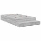 vidaXL Letto grigio sonoma 120x200 cm vidaXL Letto grigio sonoma 120x200 cm