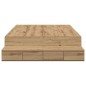 vidaXL Struttura Letto con Contenitore Rovere Artigianale 120x200 cm vidaXL Struttura Letto con Contenitore Rovere Artigianale 120x200 cm