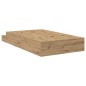 vidaXL Struttura Letto con Contenitore Rovere Artigianale 120x200 cm vidaXL Struttura Letto con Contenitore Rovere Artigianale 120x200 cm