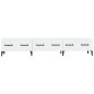 Mobile Porta TV Bianco Lucido 150x34,5x30 cm Legno Multistrato Mobile Porta TV Bianco Lucido 150x34,5x30 cm Legno Multistrato
