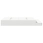 vidaXL Struttura letto con contenitore bianco 140x200 cm