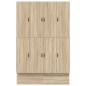 vidaXL Struttura letto con contenitore in rovere Sonoma 150x200 cm