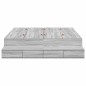 vidaXL Struttura Letto con Contenitore Grigia Sonoma 150x200 cm vidaXL Struttura Letto con Contenitore Grigia Sonoma 150x200 cm