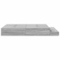 vidaXL Struttura Letto con Contenitore Grigia Sonoma 150x200 cm vidaXL Struttura Letto con Contenitore Grigia Sonoma 150x200 cm