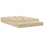 vidaXL Struttura letto con contenitore in Rovere Sonoma 160x200 cm