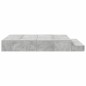 vidaXL Struttura Letto con Contenitore Grigio Cemento 160x200 cm