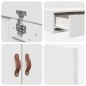 vidaXL Struttura letto contenitore Bianca 180x200 cm vidaXL Struttura letto contenitore Bianca 180x200 cm
