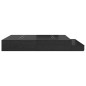 vidaXL Struttura letto contenitore Rovere Nero 180x200 cm