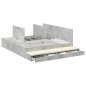 vidaXL Struttura Letto Grigio Calcestruzzo 180x200 cm vidaXL Struttura Letto Grigio Calcestruzzo 180x200 cm