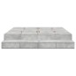 vidaXL Struttura Letto Grigio Calcestruzzo 180x200 cm vidaXL Struttura Letto Grigio Calcestruzzo 180x200 cm